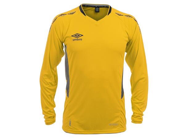 UMBRO UX-1 Jersey LS jr Gul/Sort 140 Flott langermet spillertrøye